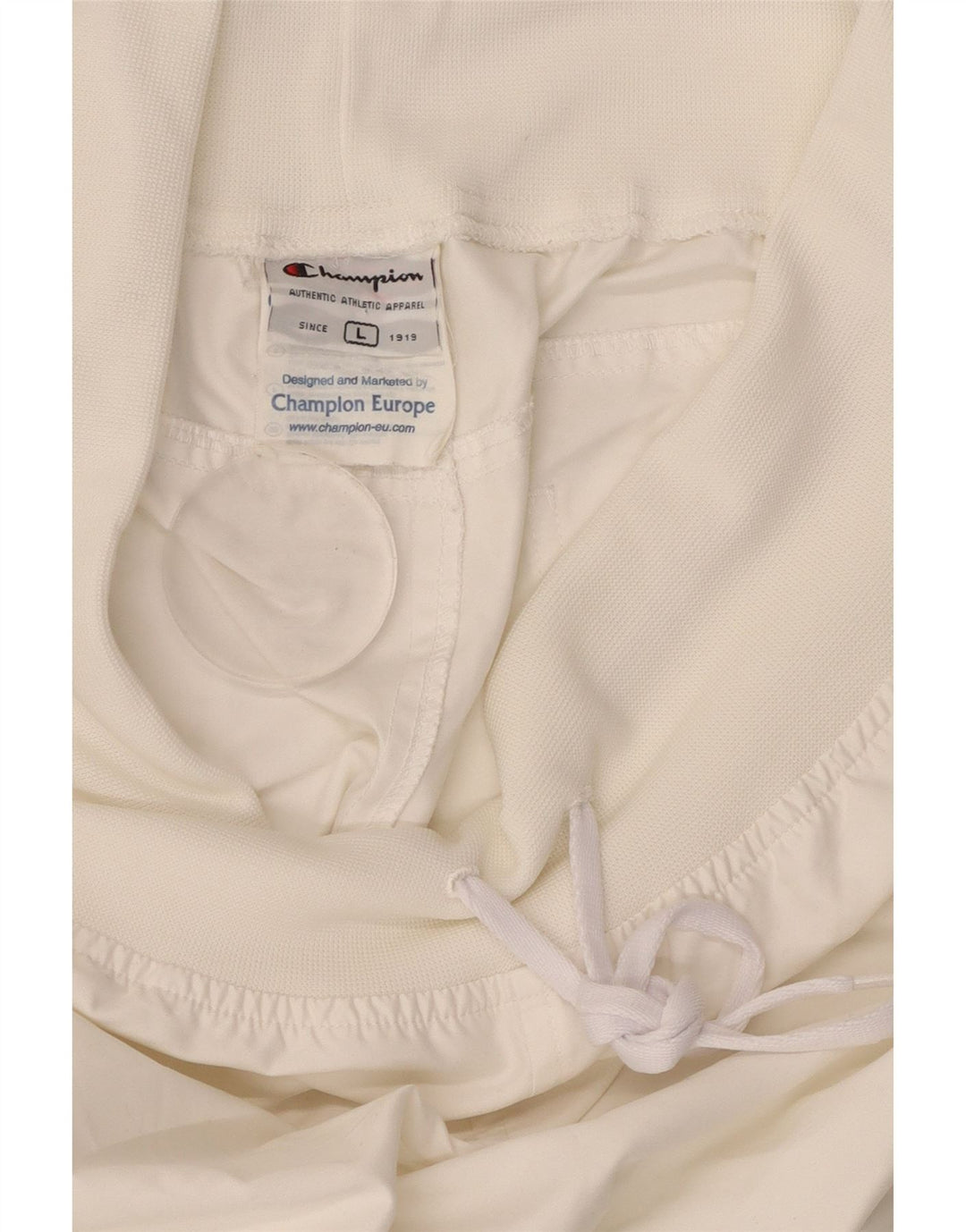 Pantaloni da tuta da donna CHAMPION Joggers UK 14 Large Poliestere bianco