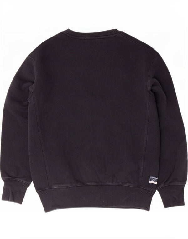 Felpa grafica da uomo Superdry Maglione medio in cotone blu navy