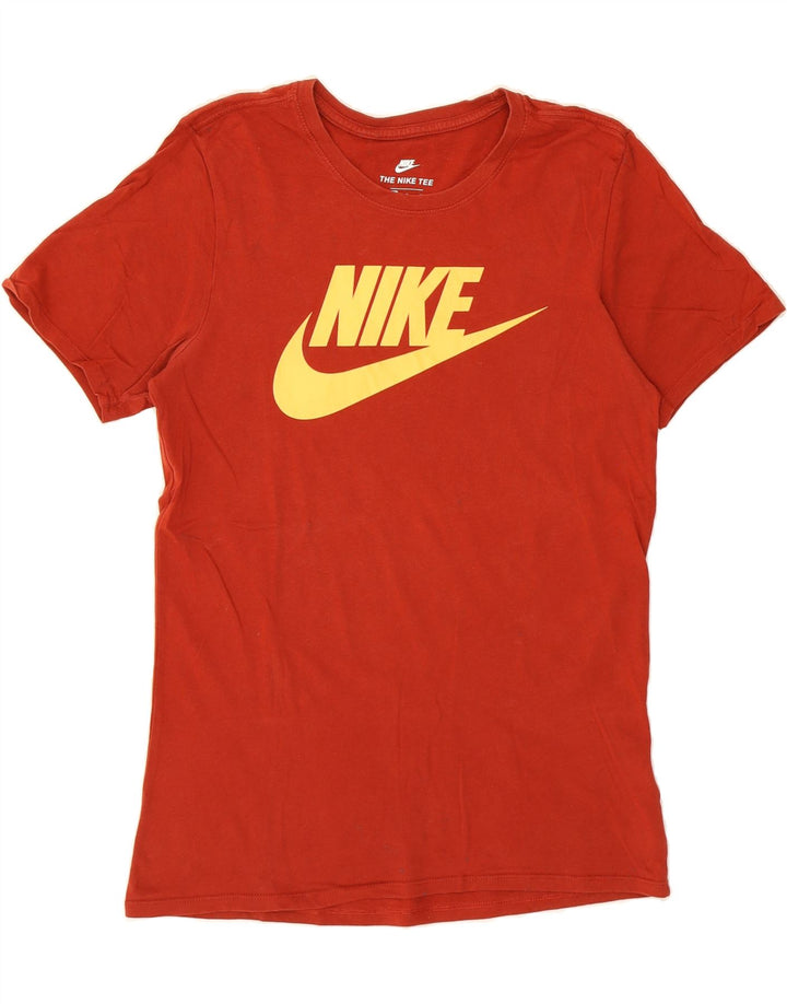 NIKE Mens Athletic Cut Graphic T-Shirt Top Small Red Cotton Vintage Nike and Second-Hand Nike from Messina Hembry 