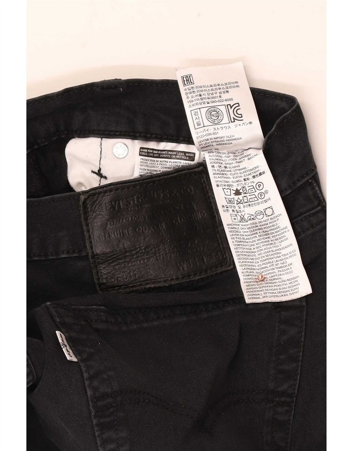 Jeans Levi's Uomo 511 Slim W34 L34 Cotone Nero