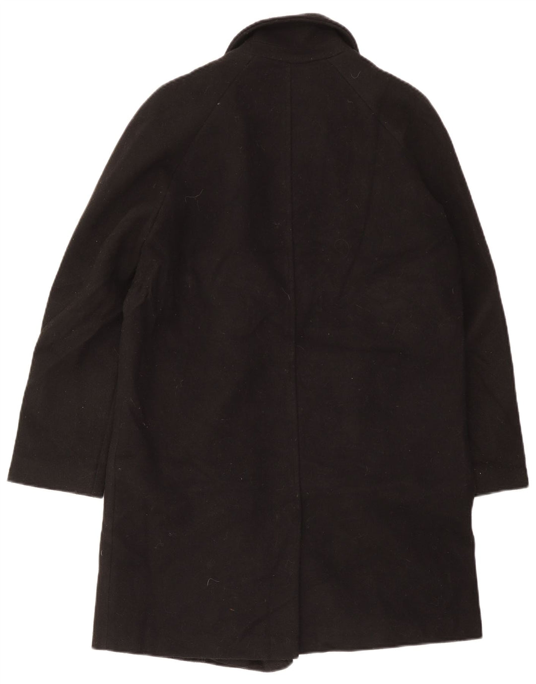 Cappotto doppiopetto oversize da donna Topshop UK 10 piccolo poliestere nero