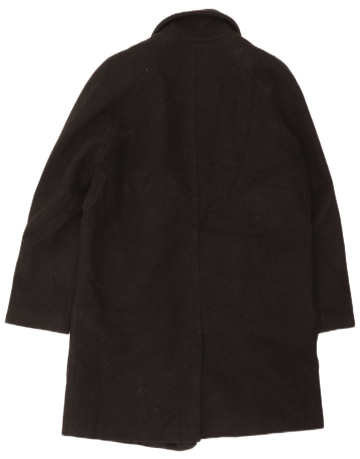 Cappotto doppiopetto oversize da donna Topshop UK 10 piccolo poliestere nero