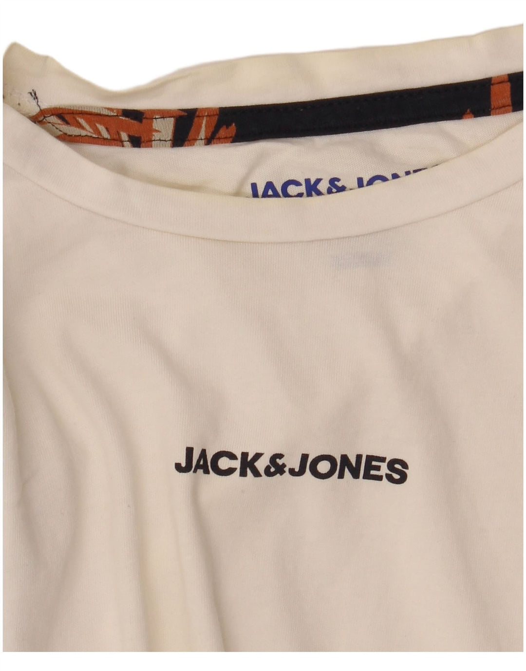 Jack & Jones T-shirt grafica da uomo vestibilità regolare con motivo floreale bianco medio