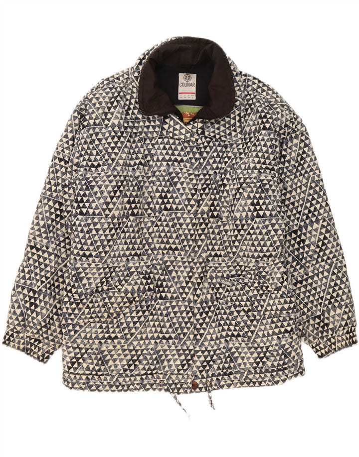 Giacca imbottita oversize da donna Colmar US 8 Medium Blu Navy geometrica