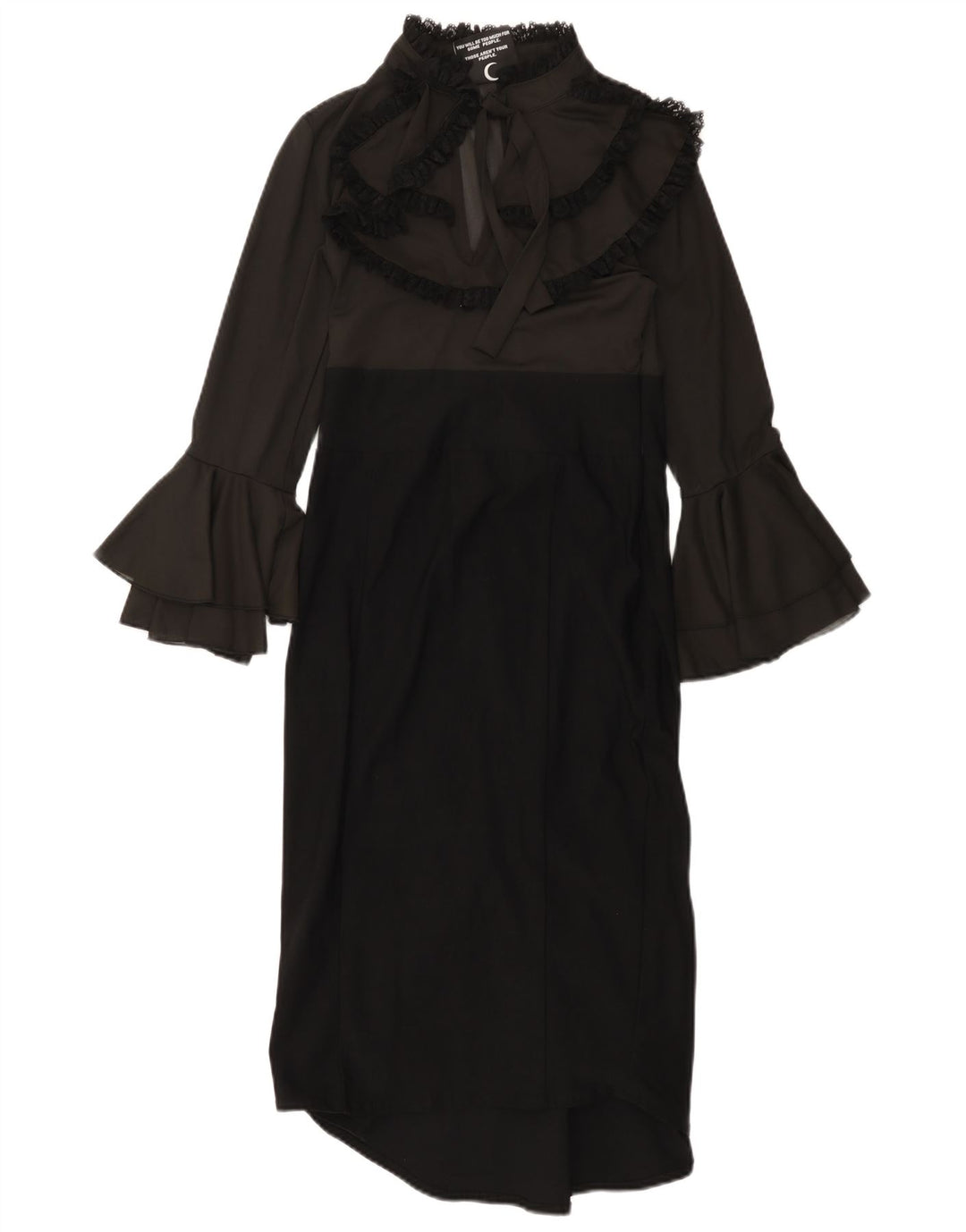 Vestito lungo da donna a maniche lunghe KILLSTAR UK 8 Small Black Colourblock