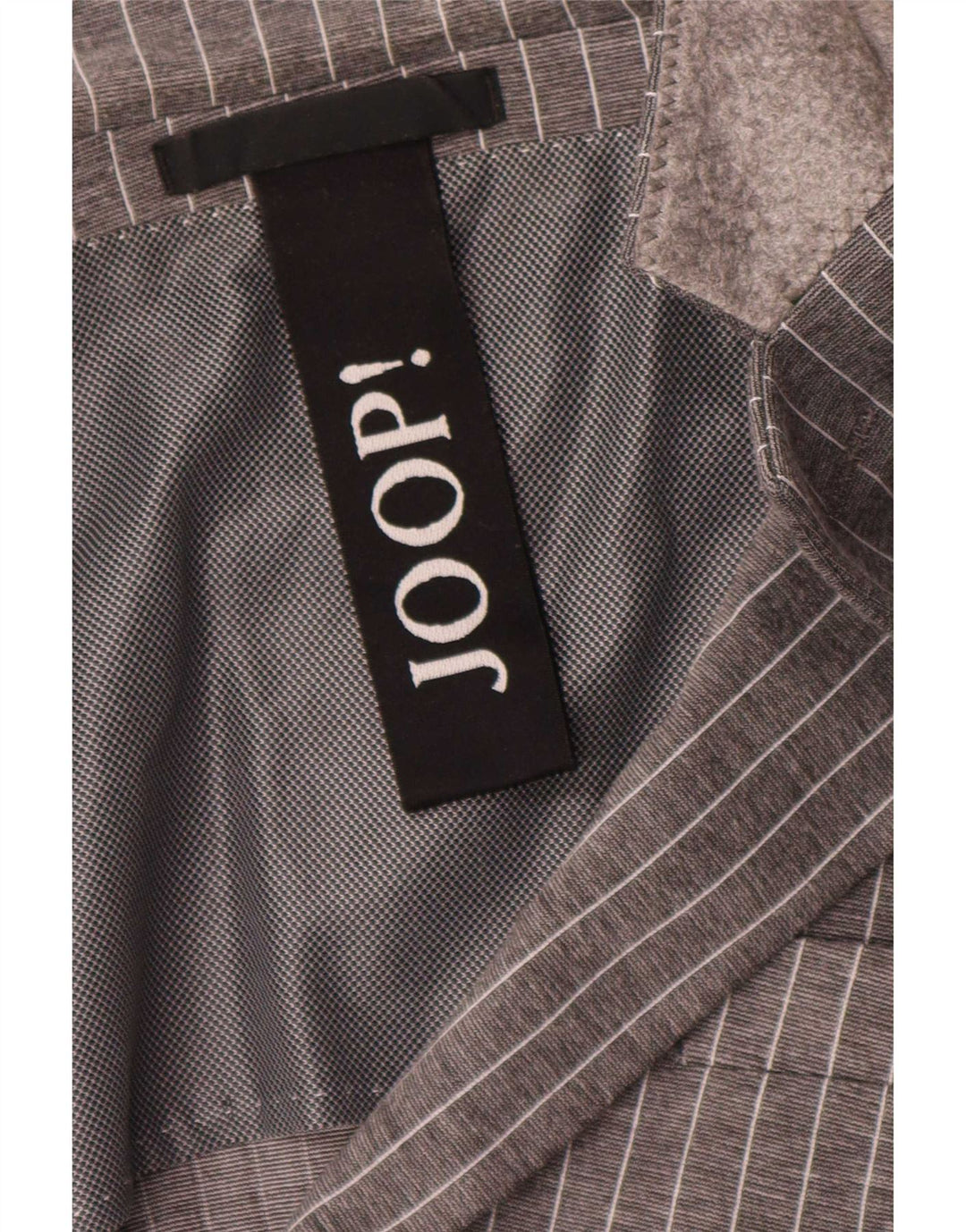Giacca blazer da uomo a 2 bottoni Joop UK 40 grande gessato grigio