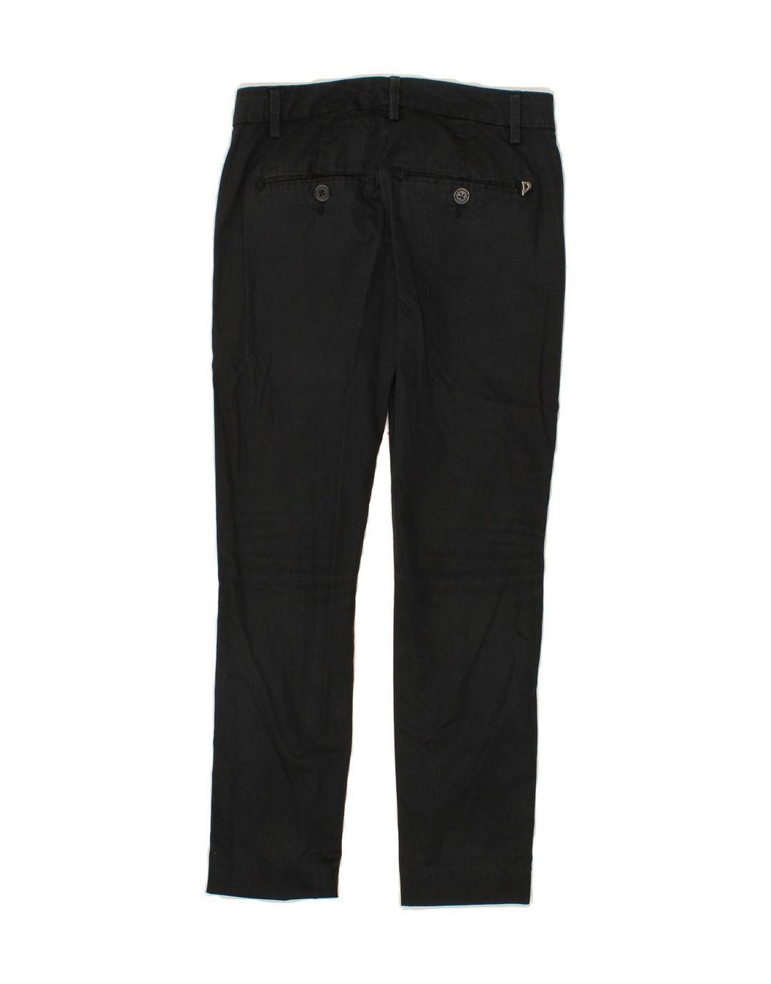 DONDUP Womens Slim Chino Trousers W25 L26 Black Cotton Vintage Dondup and Second-Hand Dondup from Messina Hembry 