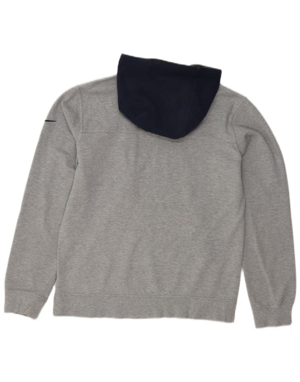 Felpa con cappuccio da uomo Nike Dallas Cowboys, cotone color block grigio medio