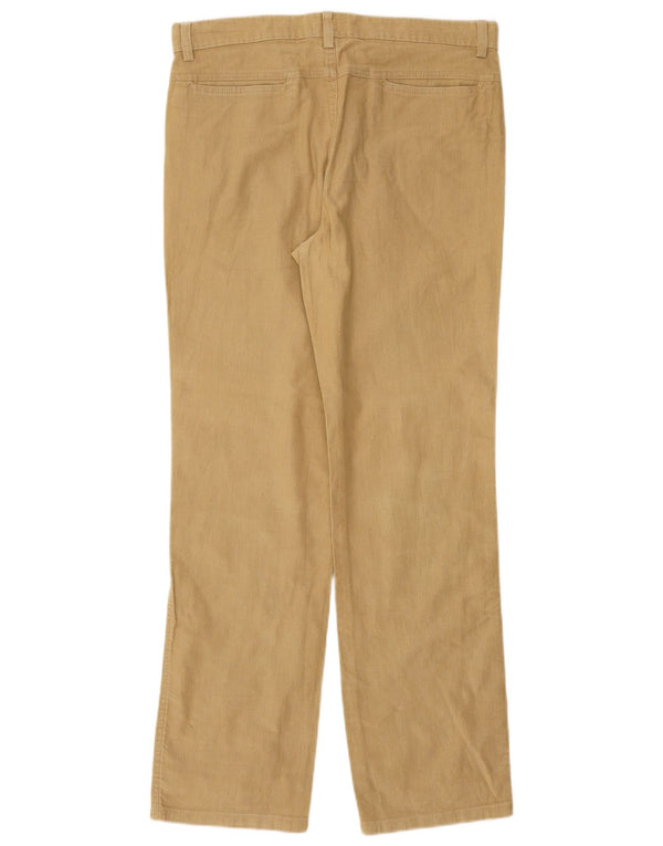 Pantaloni Dritti Uomo TRUSSARDI in Velluto a Coste IT 48 Medio W32 L31 Beige