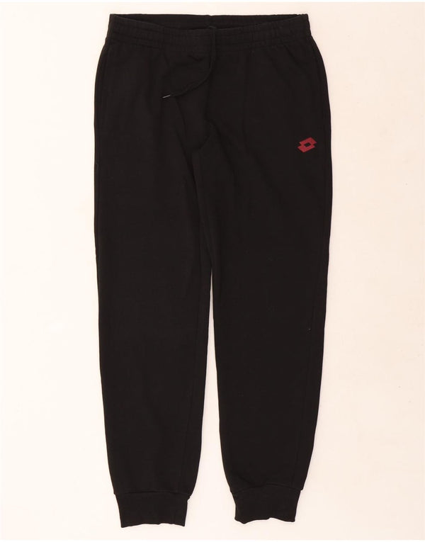 Pantaloni da tuta da uomo Lotto Life Joggers grandi in cotone nero