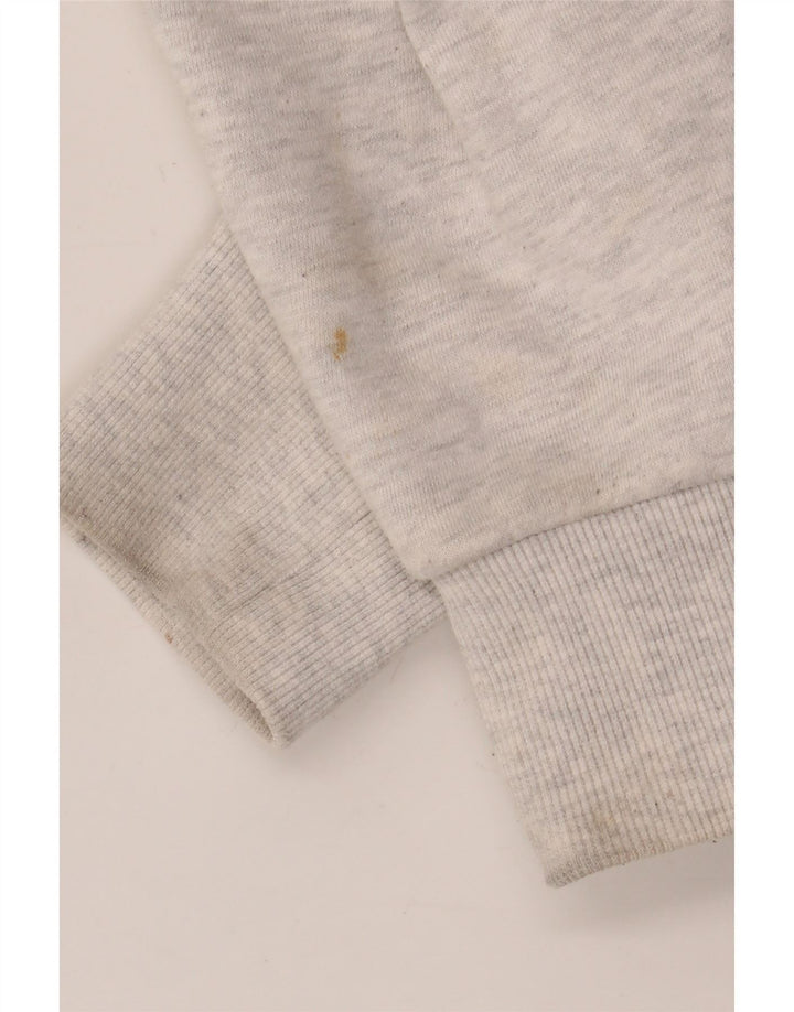 Maglione con cappuccio e zip da uomo Superdry in cotone grigio medio