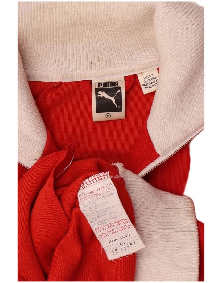 Giacca da ginnastica retrò da donna Puma UK 14 Medium Red Colourblock