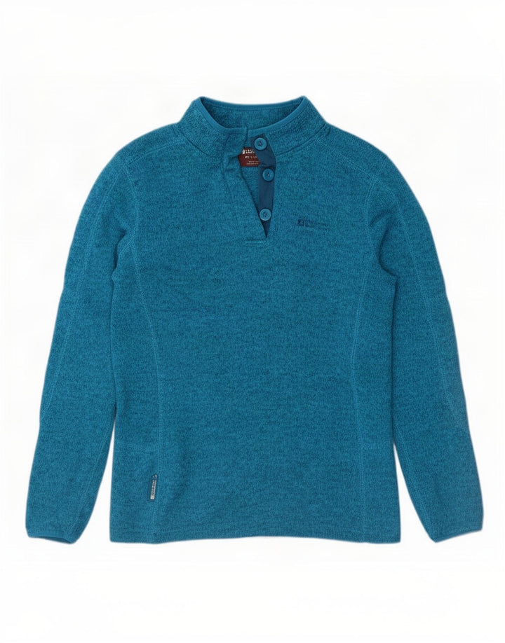 Felpa da donna con collo abbottonato Mountain Warehouse UK 12 Blu medio