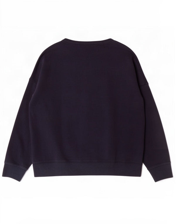 Felpa oversize con grafica da donna Gap, maglione UK 16, grande, cotone blu navy