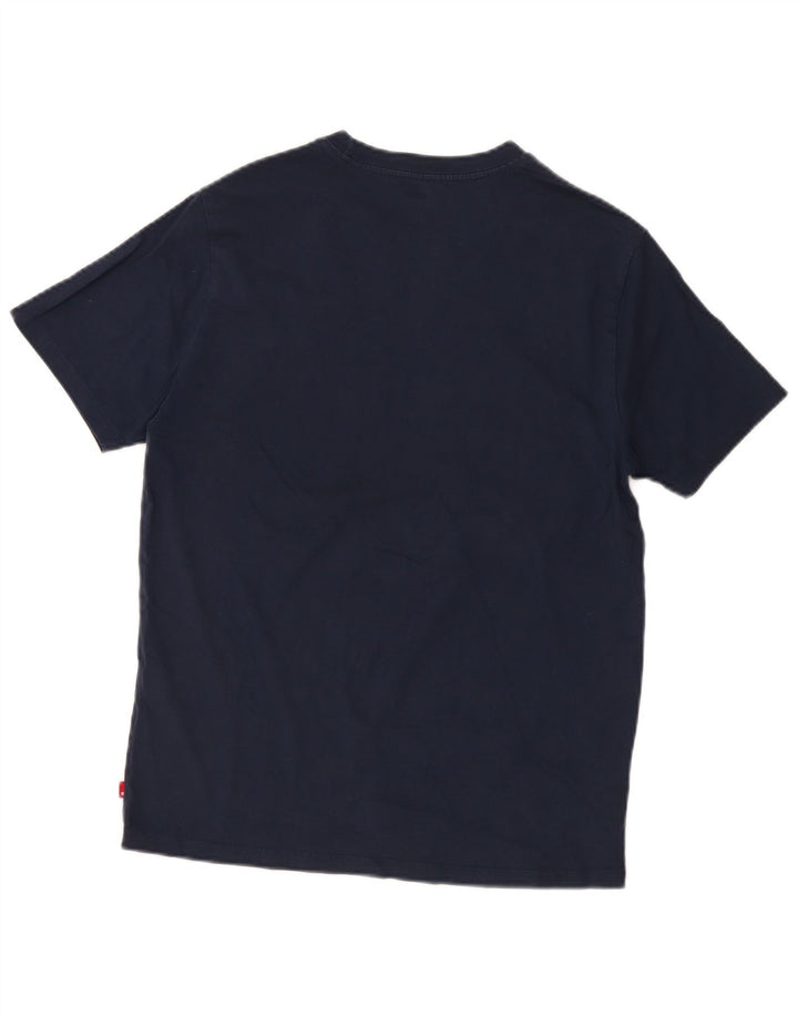 Levi's T-shirt grafica da uomo con vestibilità standard, top in cotone blu navy medio