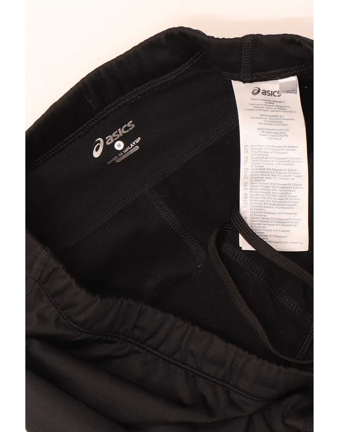 Pantaloni della tuta da ragazzo Asics 13-14 anni medio poliestere nero