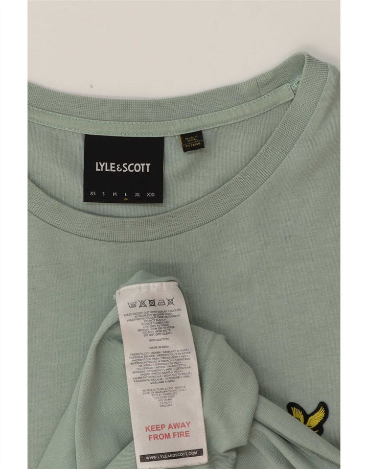 Lyle & Scott T-shirt da uomo Top grande in cotone verde