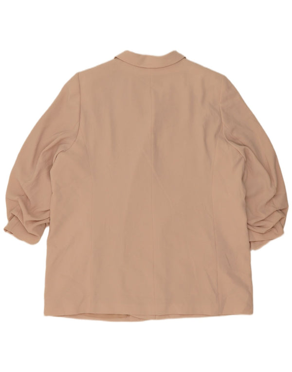 Giacca blazer aperta con maniche a 3/4 Marks & Spencer da donna UK 24 4XL Rosa