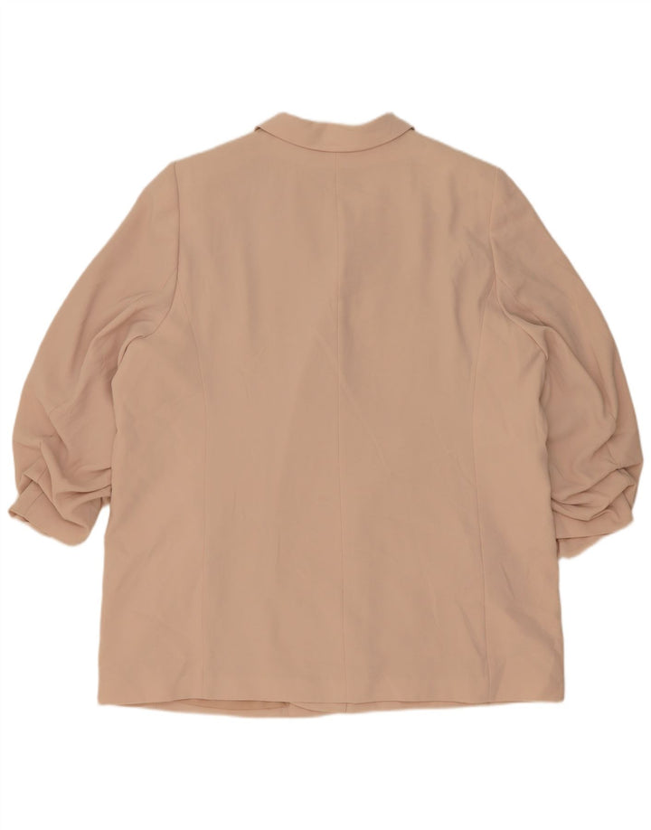 Giacca blazer aperta con maniche a 3/4 Marks & Spencer da donna UK 24 4XL Rosa