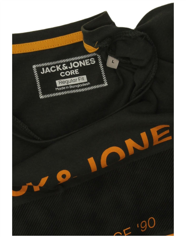 Jack & Jones T-shirt grafica da uomo con vestibilità regolare, taglia grande, verde