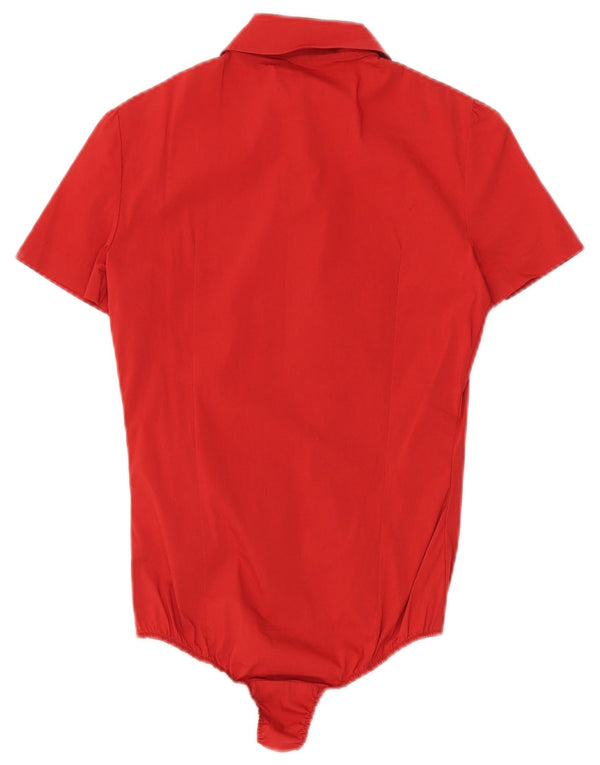 Cesare Paciotti 4US Camicia Body Donna IT 40 Small Rosso Cotone