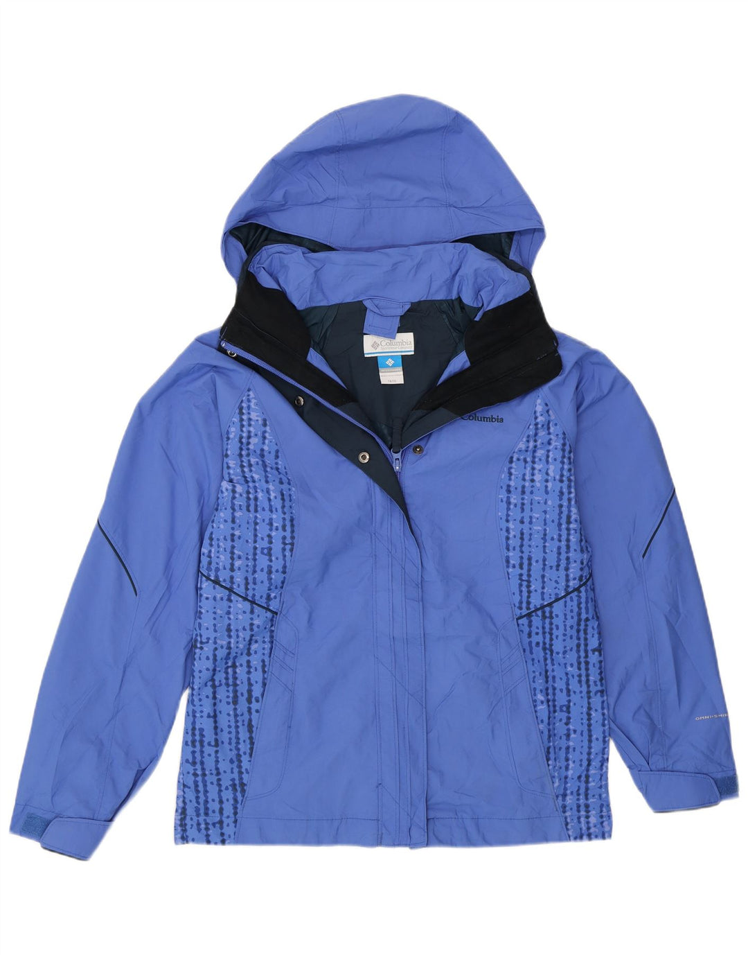 Giacca impermeabile Columbia Girls Interchange con cappuccio 14-15 anni Blu