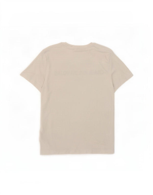 Calvin Klein Jeans T-shirt grafica da uomo Top grande in cotone bianco