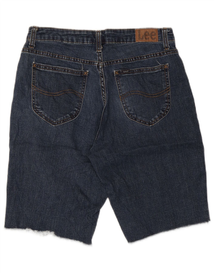 LEE Womens Denim Shorts US 10 Large W30  Blue Cotton
