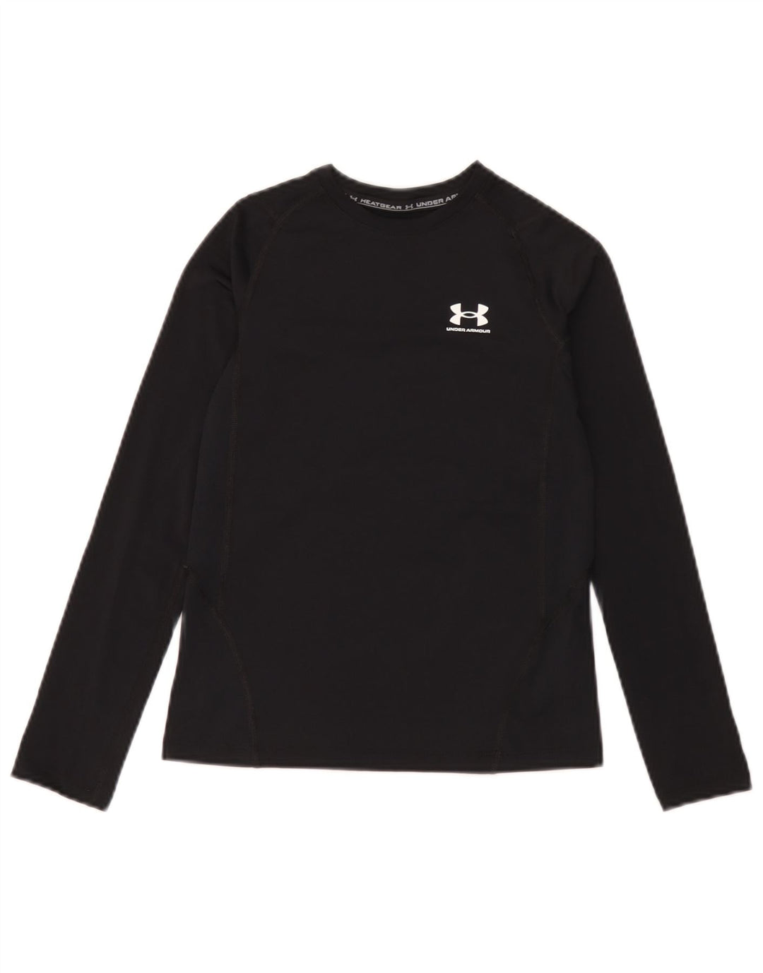 Under Armour Ragazzi Heat Gear Top manica lunga 9-10 anni medio nero
