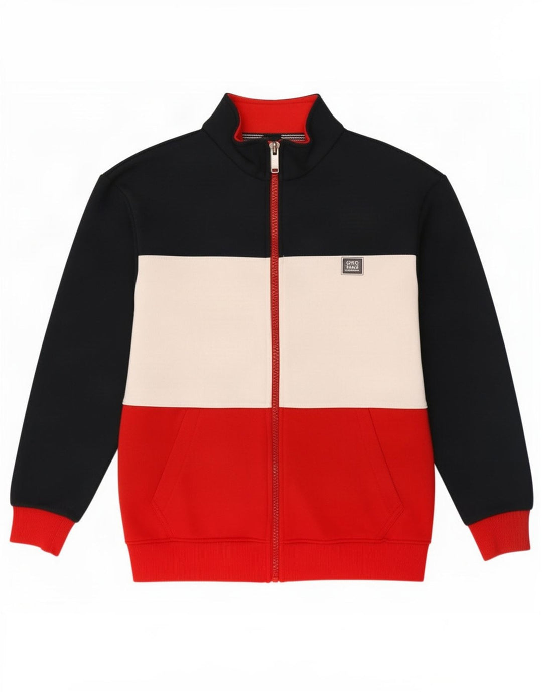 Giacca da tuta da uomo Jack & Jones color block medio multicolore