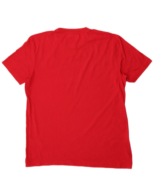 T-shirt uomo Kappa Top 2XL rossa in cotone