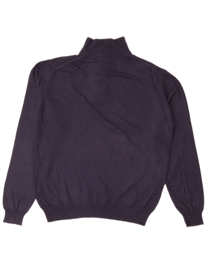 Maglione da uomo Harmont & Blaine con zip e collo grande blu navy