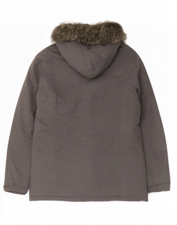 Giacca parka con cappuccio da donna Mountain Warehouse UK 12 Poliestere grigio medio