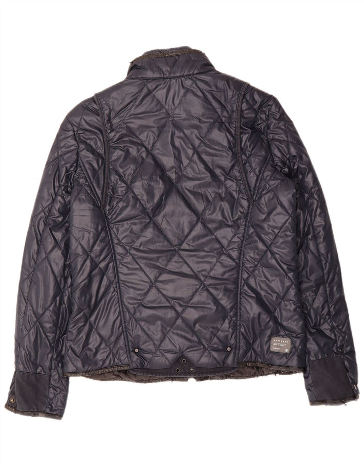 Giacca trapuntata da donna G-STAR UK 16 grande poliestere blu navy