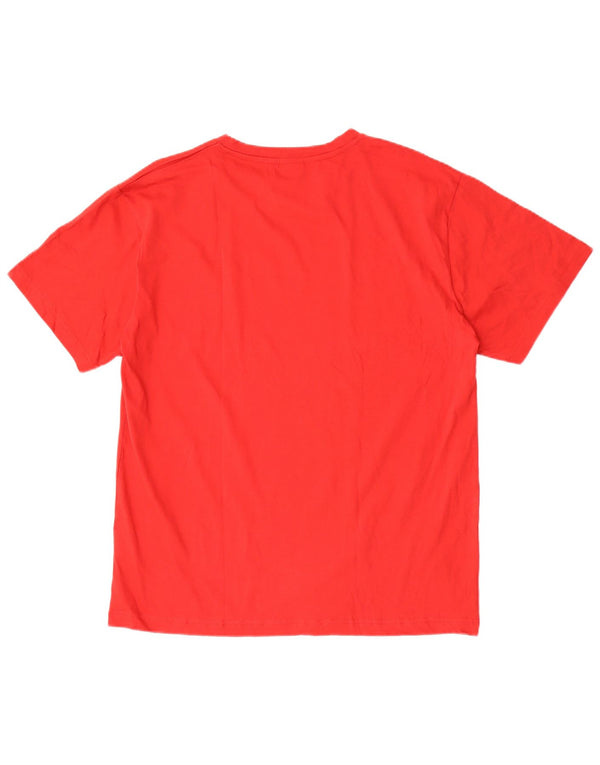 T-shirt da uomo Lotto Top XL rossa in cotone