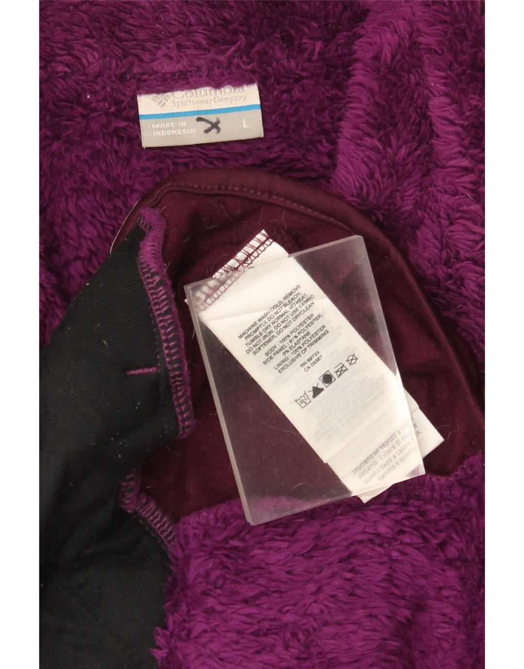Giacca in pile da donna Columbia UK 16 Large Maroon Poliestere