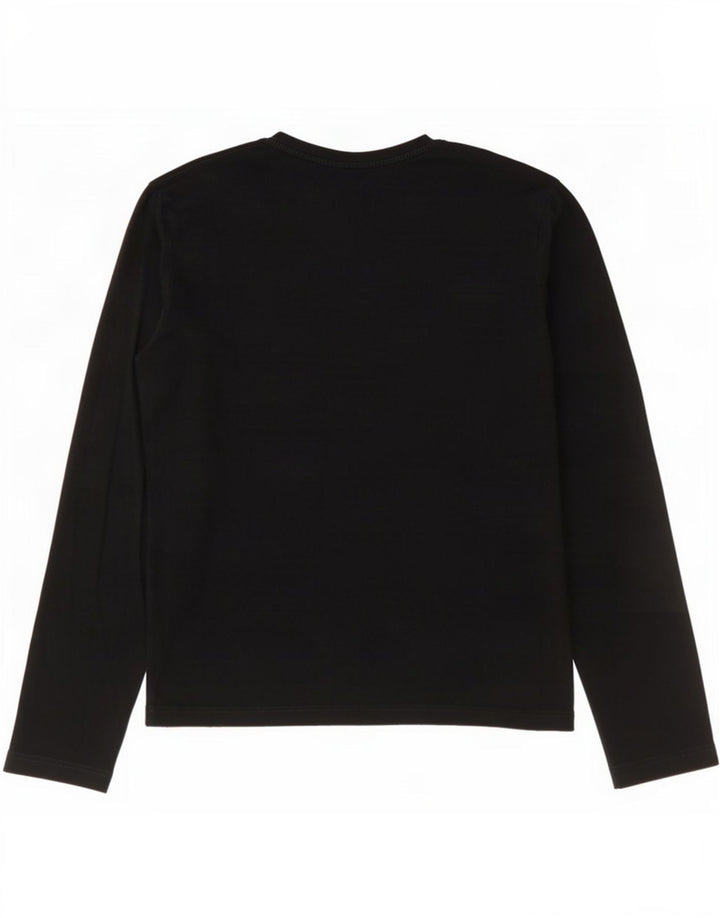 Top Lacoste da uomo a maniche lunghe taglia 2 XS in cotone nero