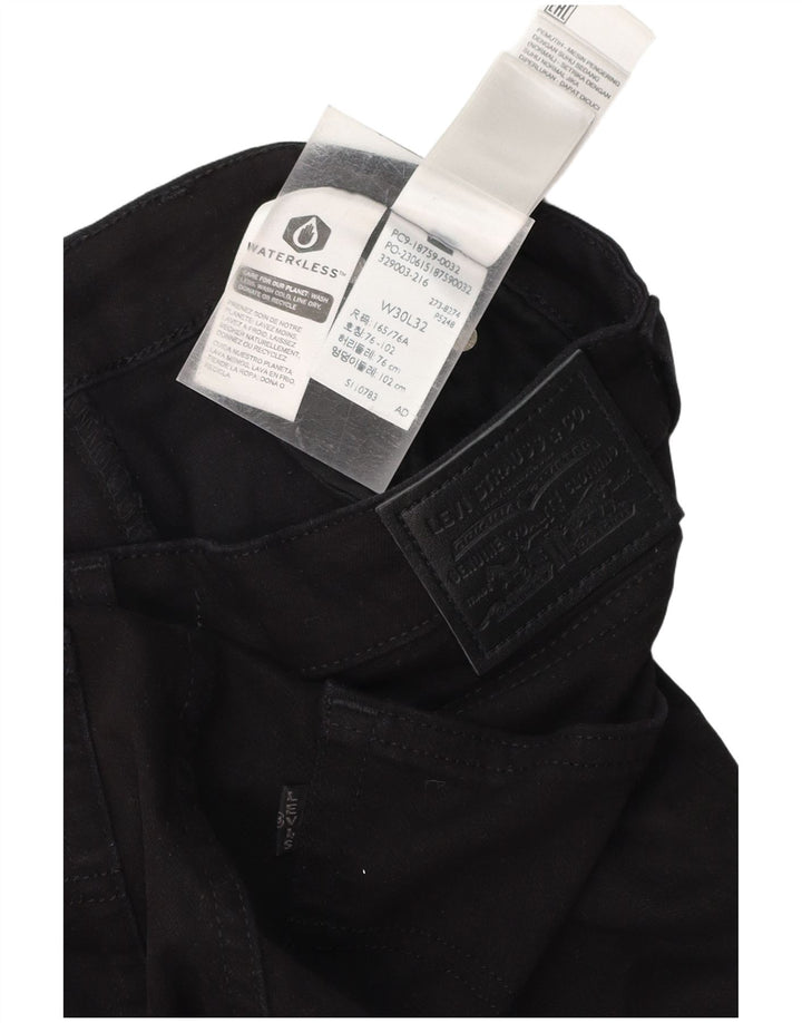 LEVI'S Jeans da donna 725 a vita alta bootcut W30 L32 cotone nero