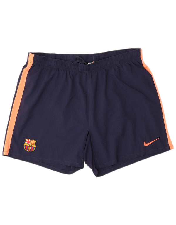 Pantaloncini sportivi NIKE da uomo Barcelona UK 40/42 2XL poliestere blu navy