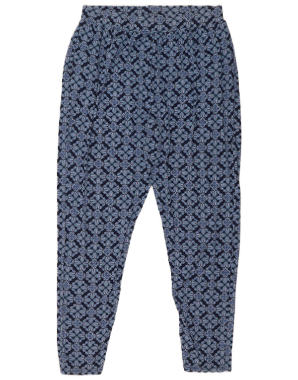Pantaloni casual slim da donna M&Co UK 14 Large W30 L29 Blu navy floreale