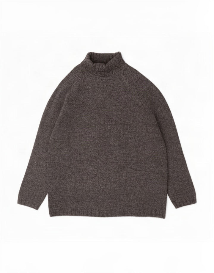 Marks & Spencer Maglione da uomo St. Michael dolcevita grande lana grigia