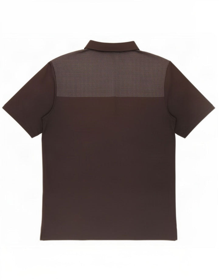Polo Adidas da uomo in poliestere color block medio nero
