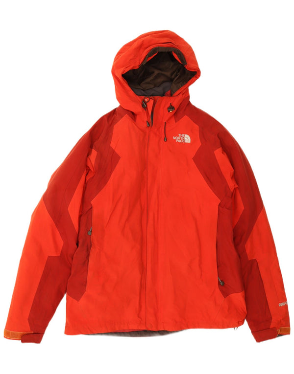 Giacca a vento con cappuccio da uomo The North Face UK 38 Medium Red Colourblock