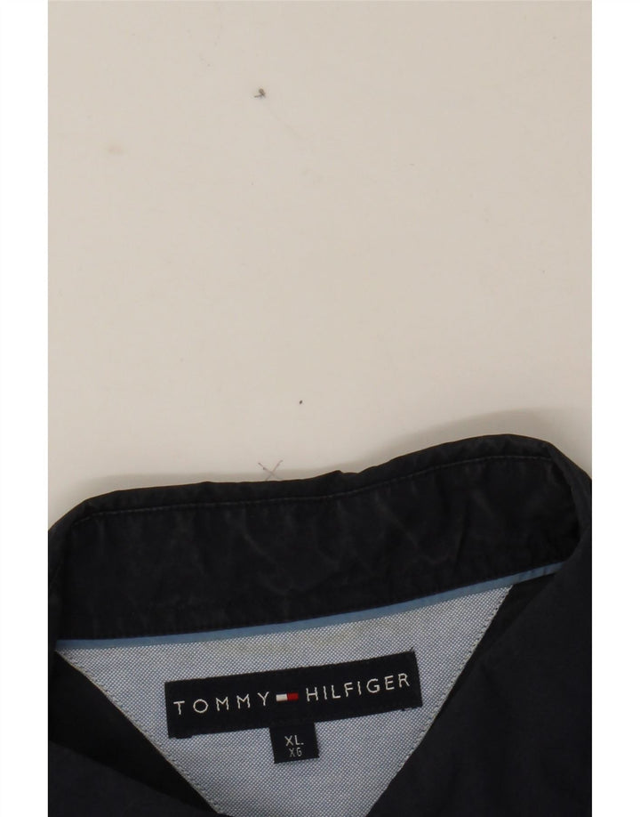 TOMMY HILFIGER Mens Shirt XL Navy Blue Cotton Vintage Tommy Hilfiger and Second-Hand Tommy Hilfiger from Messina Hembry 