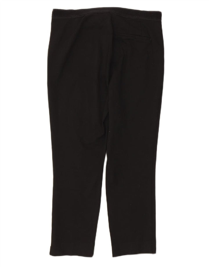 Pantaloni da abito slim da donna Marks & Spencer UK 12 medi W32 L25 neri