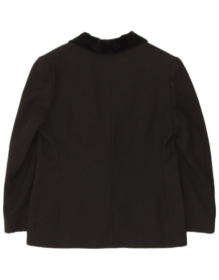 Giacca blazer da donna a 1 bottone Luisa Spagnoli IT 50 grande acetato nero