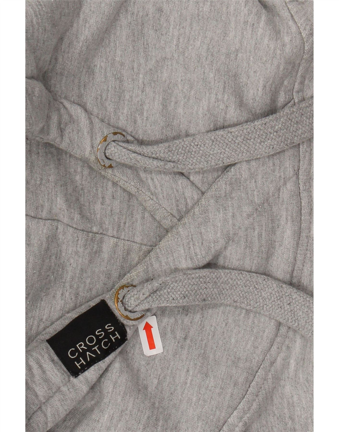 CROSSHATCH Felpa con cappuccio grafica da uomo piccola in cotone grigio