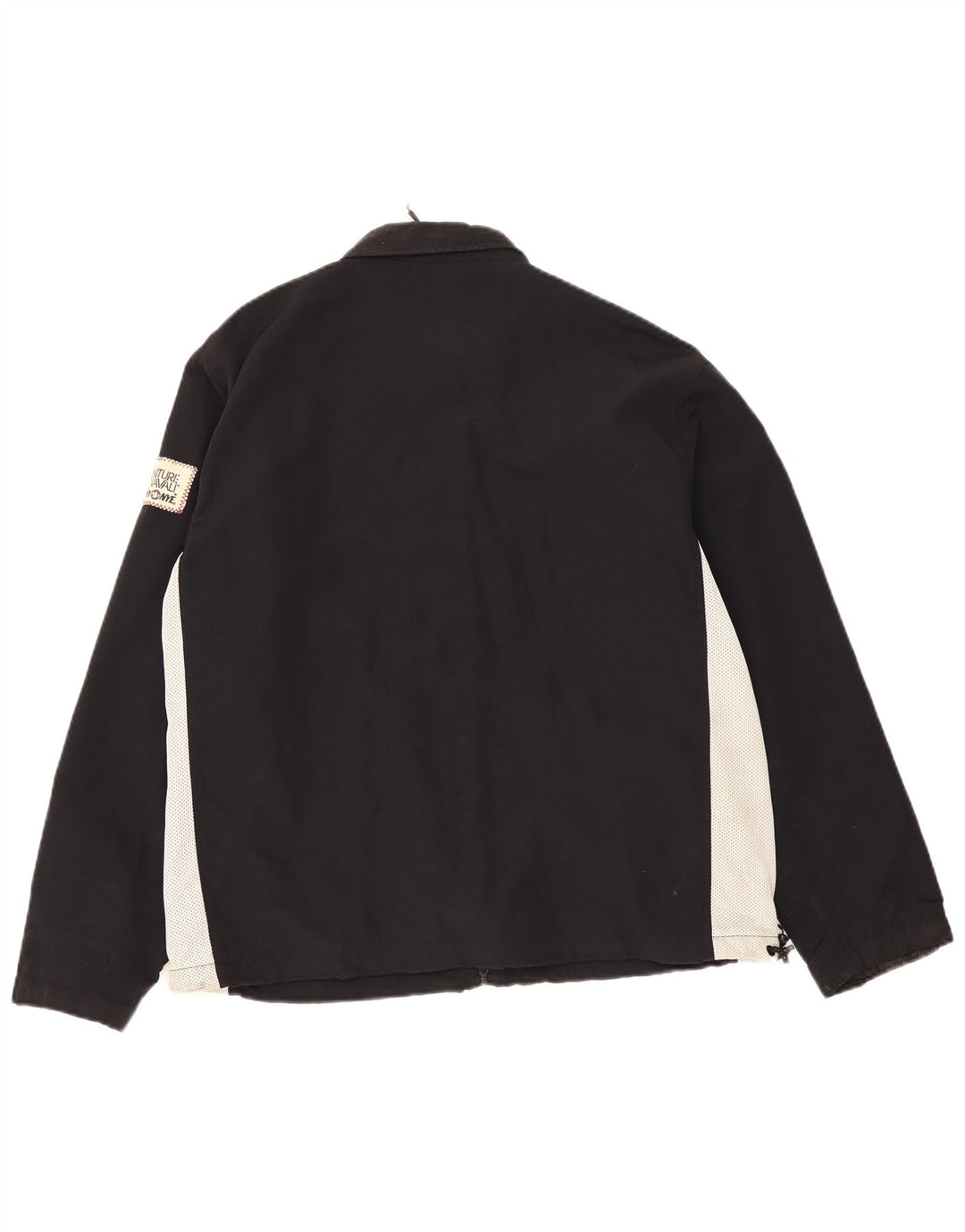 Giacca antipioggia grafica da uomo Murphy & Nye UK 40 Large in nylon color block nero