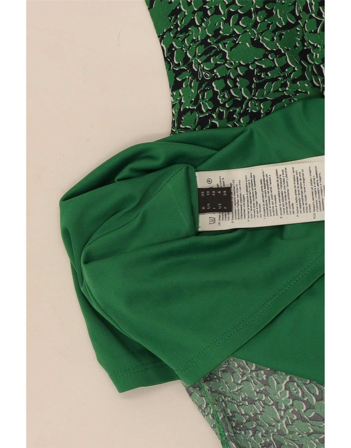 Abito tubino senza maniche modello astratto da donna Esprit UK 10 piccolo verde