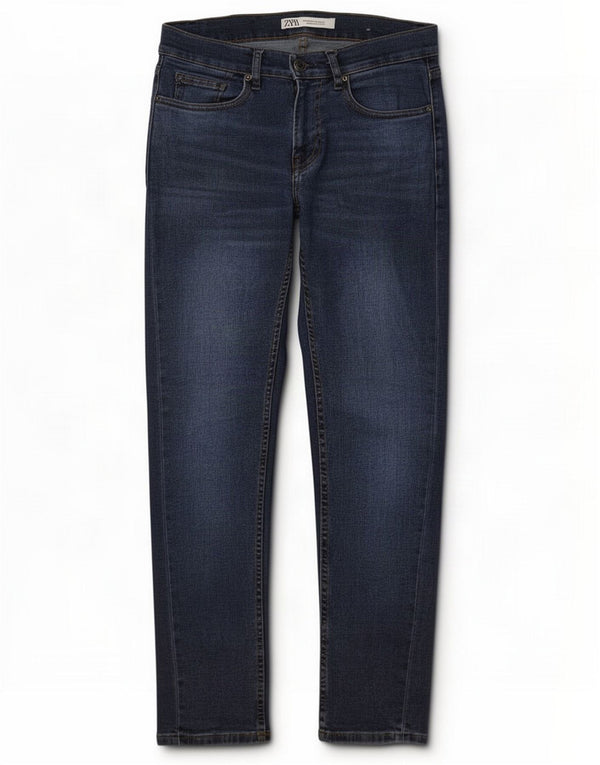 Zara Jeans skinny da uomo EU 38 Small W30 L30 Blu Cotone